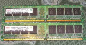 Hynix 512MB, HYMP564U64P8-C4 AA-A, DDR2-533 RAM PC2-4200U CL4 1Rx8, 240 Pin, x2 - Picture 1 of 18