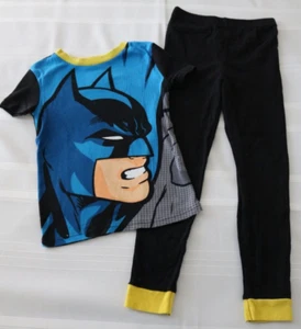 Boy's Pajamas BATMAN 2 Pieces PJ's Set Snug Fit SS Size 8 Batman DC Comics - Picture 1 of 9