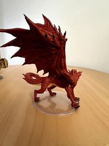 Red Dragon Miniature Figure Pathfinder Dungeons And Dragons - Picture 1 of 5