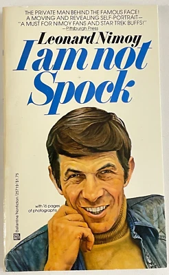 I AM NOT SPOCK by Leonard Nimoy 1977 vintage PB 1st edition STAR TREK Mr. Spock Foto 1 de 4