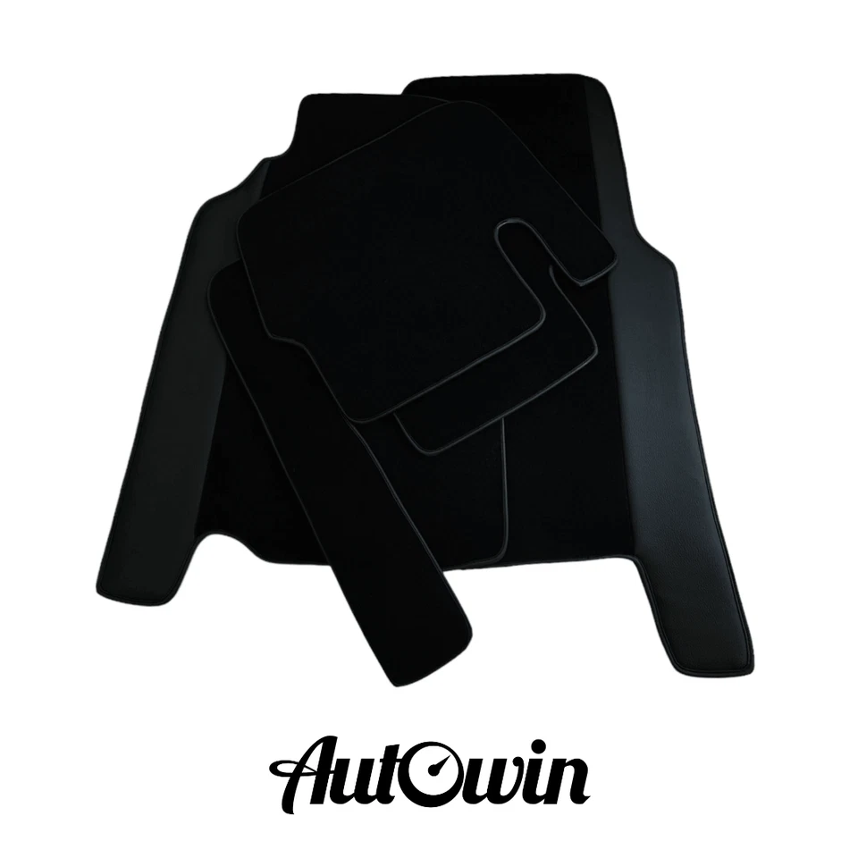 AutoWin 品牌黑色脚垫适用于法拉利 456 (1992 - 2003) 带皮革 — 第 1/2 张图片
