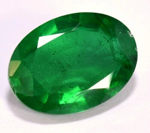 Emerald Color Doublet Oval Cut 18x13 mm 10.78 CTS Faceted Loose Gemstone - Picture 1 of 4