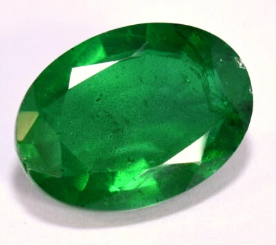 Emerald Color Doublet Oval Cut 18x13 mm 10.78 CTS Faceted Loose Gemstone - Image 1 of 4