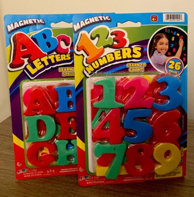 🚨ATTENTION TEACHERS: COMBO 🔠 MAGNETIC ALPHABET + 🔢 NUMBERS 26pc Each A6 - Image 1 of 4