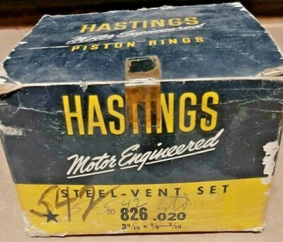 Pontiac 1938-39 6 cilindros modelos 25 y 26 pistones juego de anillos Hastings #: 826,020 Foto 1 de 2