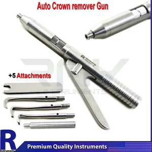 Automatic Crown Remover Gun +5 Attachments Surgical Restorative Instruments Tool - Picture 1 of 4