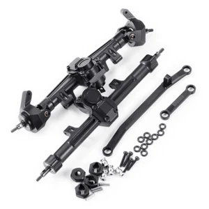 RCBATER Alu +4mm Extended Front & Rear Axles Kit for RC 1/24 Axial SCX24 Crawler - Picture 1 of 11