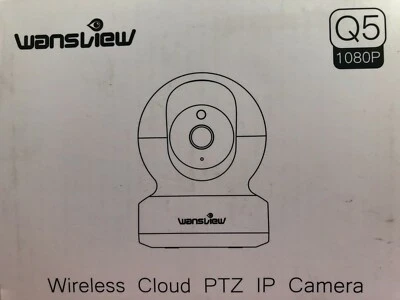 Wansview Wireless Cloud PTZ IP Security Camera, 1080P HD, WiFi Indoor Black Q5 - Image 1 of 4