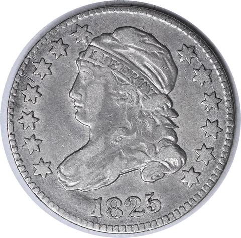 1825 Bust Silver Dime EF Uncertified #257 Cover