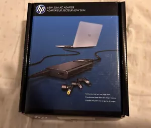 HP 65W Slim Travel AC Adapter Universal  w/ USB Charger Port  HSTNN-DA14 - Picture 1 of 6