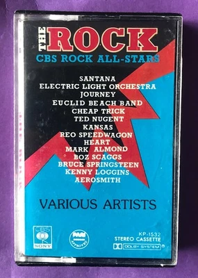 The Rock CBS Rock All-Stars  Various Artists Cassette Tape  Santana Aerosmith .. - Image 1 of 3
