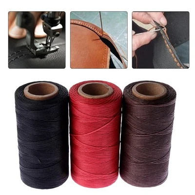 260M 1mm Sewing Waxed Thread 150D Hand Stitching Cord For Leather DIY Craft Tool - Image 1 of 4