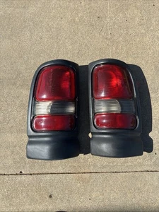 Factory OEM Dodge Ram Left & Right Side Tail Light Lamp OEM 94-02’ No Bulbs - Picture 1 of 10