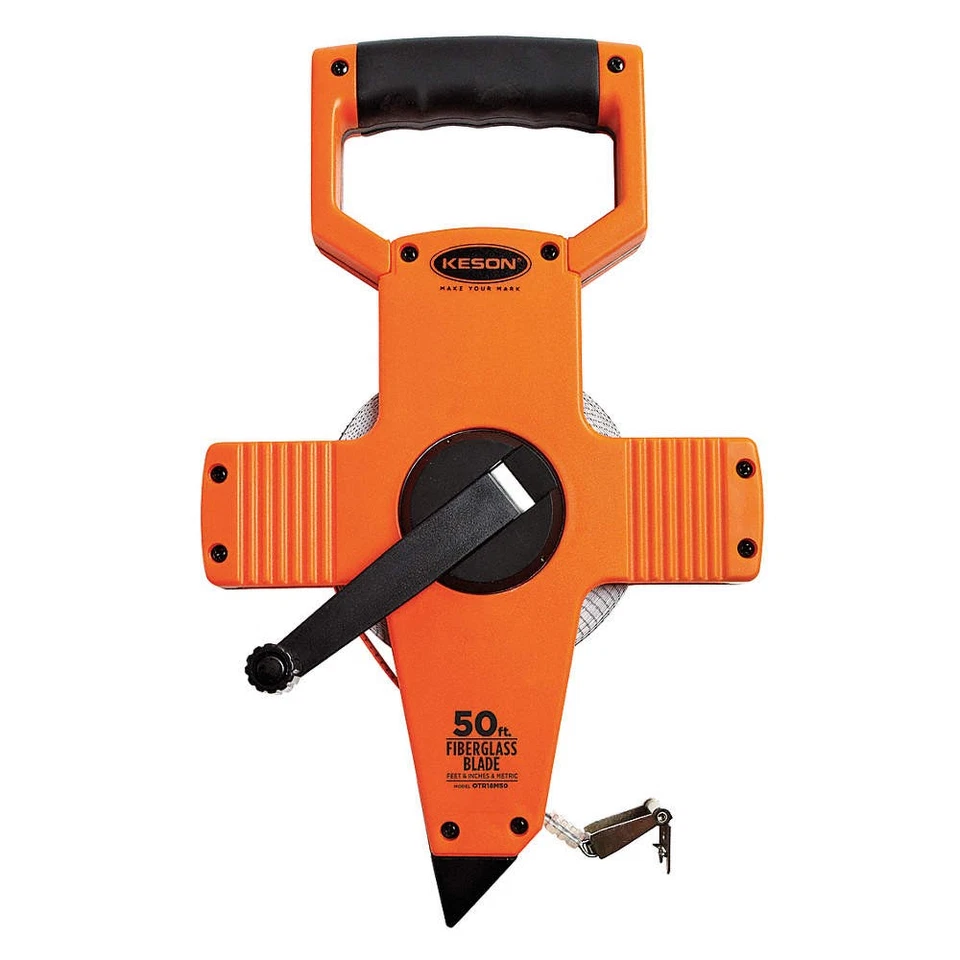 KESON OTR-18M-50 Tape Measure,1/2 In x 50 ft/15m,Pumpkin 3LJT3 - Image 1 of 1