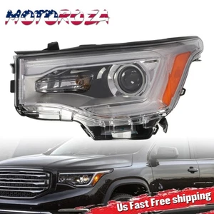 Faro halógeno cromado lado del conductor para GMC Acadia 2017-2019 con LED DRL - Imagen 1 de 9