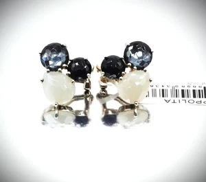 IPPOLITA NWT $795 Rock Candy Sterling Silver Three Stone Cluster in Black Tie - Picture 1 of 7