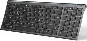Klawiatura Bluetooth BK10, bezprzewodowa, QWERTY (włoska) firmy iClever, ergonomiczna - Zdjęcie 1 z 6