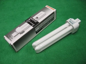 9 SYLVANIA DELUX D/E CF18DD/E/835 FLUORESCENT BULB 18W 3500K 4 PIN BASE 989LUMEN - Picture 1 of 1