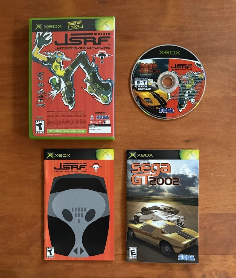 JSRF Jet Set Radio Future & Sega GT 2002 (Original OG Xbox) MINT CIB Complete - Image 1 of 4