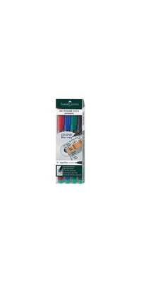 Faber Castell Folienstift MULTIMARK 1523 0,4mm farbig sortiert 4 St./Pack. - Bild 1 von 4