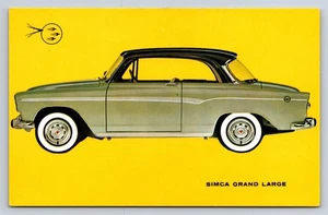 Auto Werbe Postkarte Simca Grand groß importiert Chrysler um 1950 AS17 - Bild 1 von 3