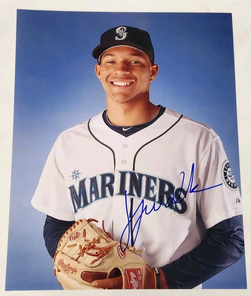 Foto autografiada firmada por Taijuan Walker de 8x10 de Mariners Phillies  Foto 1 de 1