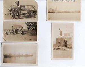 5 Fotografie Emigrati America SEATTLE WASHINGTON 1920 Foto ricordo USA Italy - Picture 1 of 2
