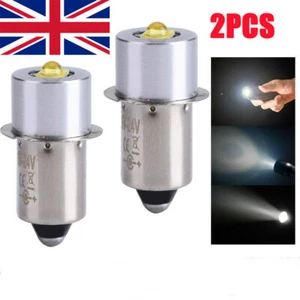 UK 3V-6V 1W LED Upgrade Bulb Maglite Cell Flashlight Torches Light Bulbs P13.5S - Picture 1 of 17