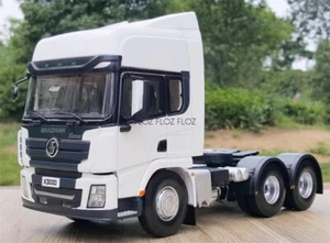 1:24 for SHACMAN for Delong X3000 Tractor trailer White w/ Spare Tire Edition - Picture 1 of 11