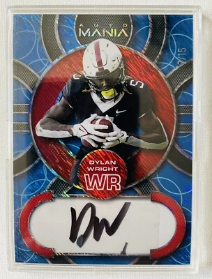 2022 Wild Card Auto Mania DYLAN WRIGHT #AM-C3 Minnesota Golden Gophers #’ed 7/15 - Image 1 of 2