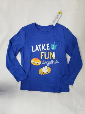 Camiseta de manga larga azul Latke Fun Together para niño-talla XS,S,M,L,XL-NUEVA CON ETIQUETAS SE ENVÍA GRATIS Foto 1 de 2