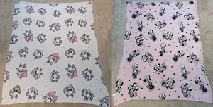 Disney Kids Fleece Blankets x 2 - Minnie Mouse & Marie Kitten Aristocats VGC - Picture 1 of 7