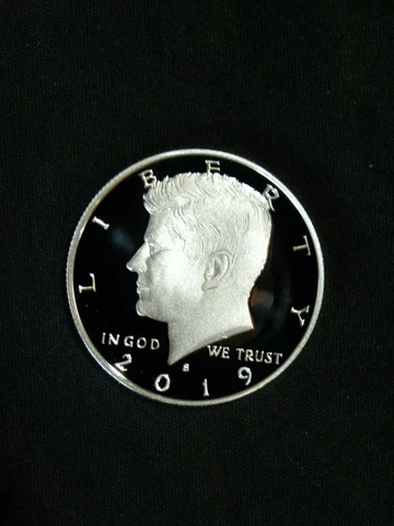 2019 S Kennedy Half Dollar Silver Proof .999 Silver Cover