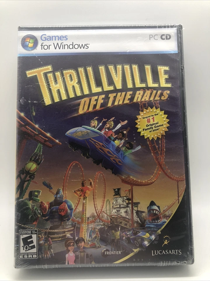 Video Game PC Thrillville Off the Rails Games For Window New Sealed - Image 1 of 4