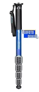 Leofoto MPQ-325C 5-Section CF Monopod Waterproof Leg Locks - Blue - Picture 1 of 8