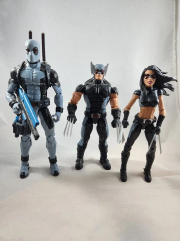 Marvel Legends Uncanny X-Force Lot Wolverine, X-23, Deadpool Loose Cover