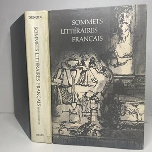 Sommets Litteraires Francais Denoeu 1967 Anthology History Of French Literature - Picture 1 of 13