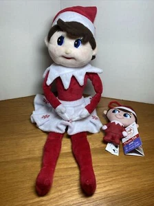 ELF ON THE SHELF Plushee Pals 15" Large Girl & Mini Plushee Clip On Christmas - Picture 1 of 9