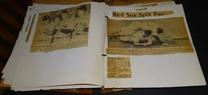 Junky little 1940s Boston Red Sox Scrapbook (newspaper clips) Ted Williams, etc - Picture 1 of 9