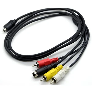 AV TV Out Video Cable For Sony DCR-HC24E DCR-HC26E DCR-HC27E DCR-HC28E DCR-HC30E - Picture 1 of 4