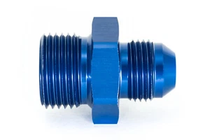Gewindeadapter G 5/8" BSP zu Dash 10 / -10 AN / JIC 10 Blau eloxiert 7/8 - 14UNF - Picture 1 of 3