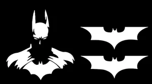Paquete de tres calcomanías de Batman - Bat Signal Dark Knight Superhéroe coche camión SUV RV - Imagen 1 de 3