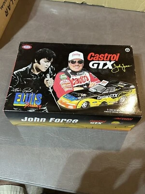 Acción John Force Elvis Presley 25º Año 2002 Ford Mustang 1/24 NHRA Coche Divertido! Foto 1 de 4