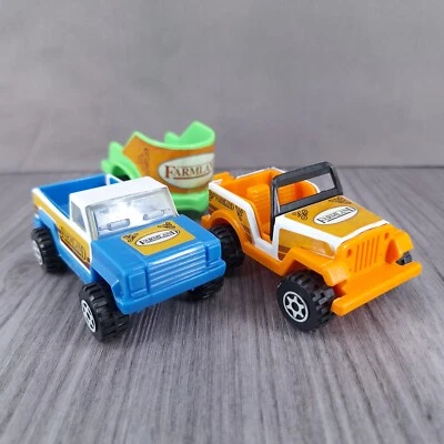 Игрушечный грузовик джип и прицеп сельскохозяйственные угодья сделано в Малайзии - Изображение 1 из 4