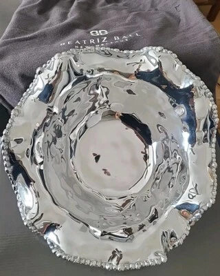 NEW - Beatriz Ball ORGANIC PEARL Bowl - Silver - Image 1 of 4