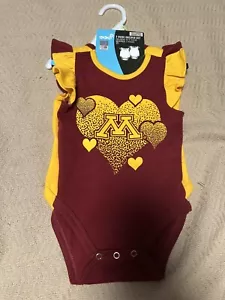 Minnesota Golden Gophers 2 Piece T Shirt Set Size 0-3 M - Picture 1 of 5