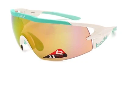 Bolle Aeromax Photochromique Lunettes de Soleil Blanc Mint W/Modulateur Miroir - Photo 1/4