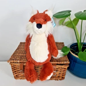 Jellycat Medium Bashful Red Fox - White Belly Fox - Red Fox Jellycat 12” - Picture 1 of 16