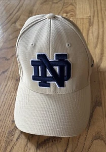 Notre Dame Under Armour Fighting Irish Hat Cap Large Extra Large Gold Blue - Picture 1 of 6