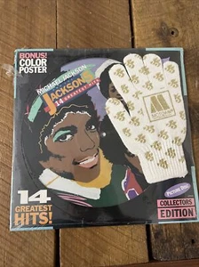 Michael Jackson 5 Greatest Hits Vinyl Picture Disc LP New Poster Glove Sealed oe - Picture 1 of 6